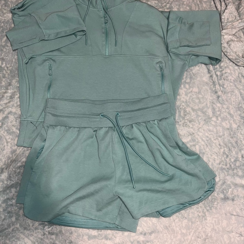 Old Navy Active Teal Fleece Set